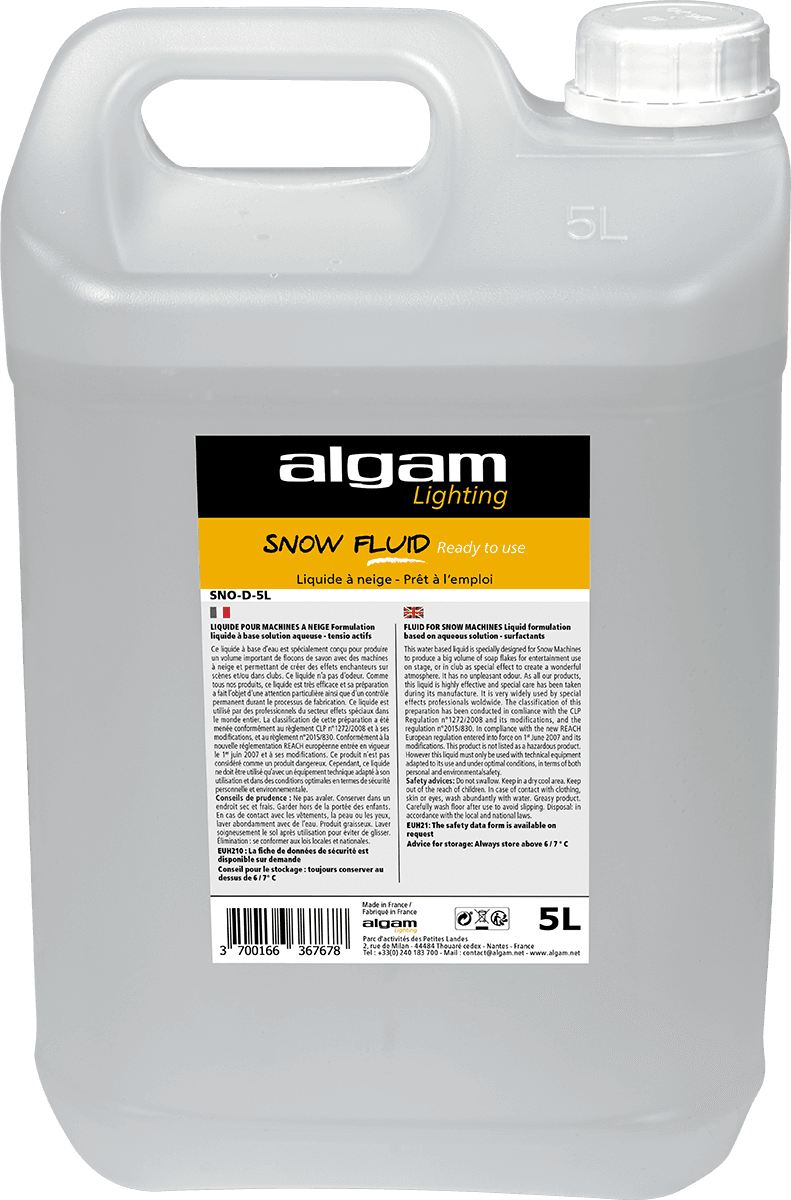 Algam Snow Fluid 5l - Liquide Machine Effet De Scene - Main picture