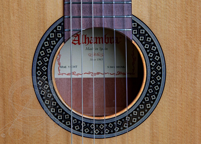 Alhambra 1 C Ht Hybrid Terra Ez Fishman 4/4 Cedre Sapele Rw +housse - Natural - Guitare Classique Format 4/4 - Variation 2