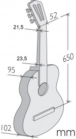 Alhambra 7 C Classic 4/4 Cedre Sapele Eb - Natural - Guitare Classique Format 4/4 - Variation 4