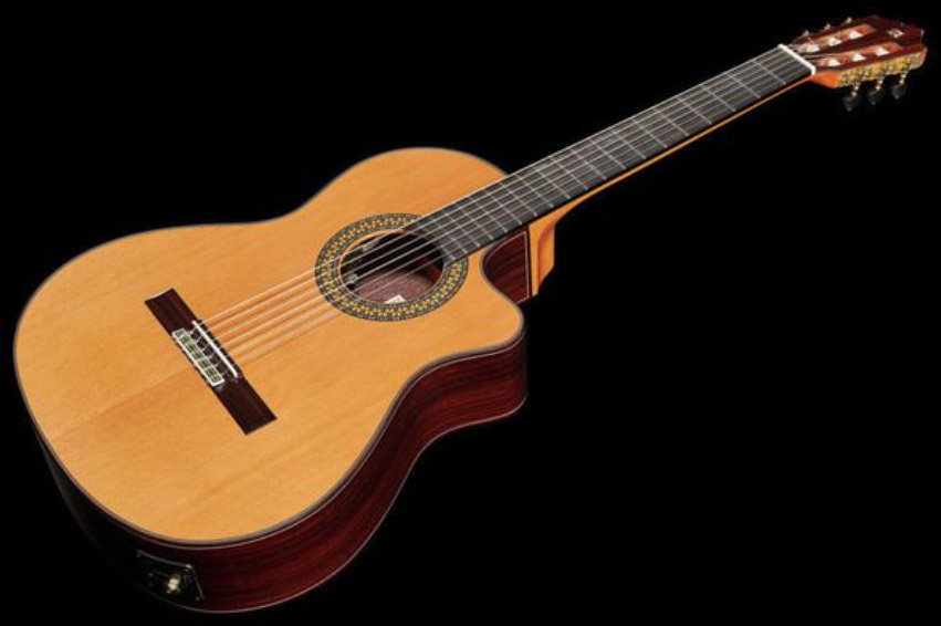 Alhambra 9p Cw E8 Cedre Palissandre Eb +etui - Natural - Guitare Classique Format 4/4 - Variation 1