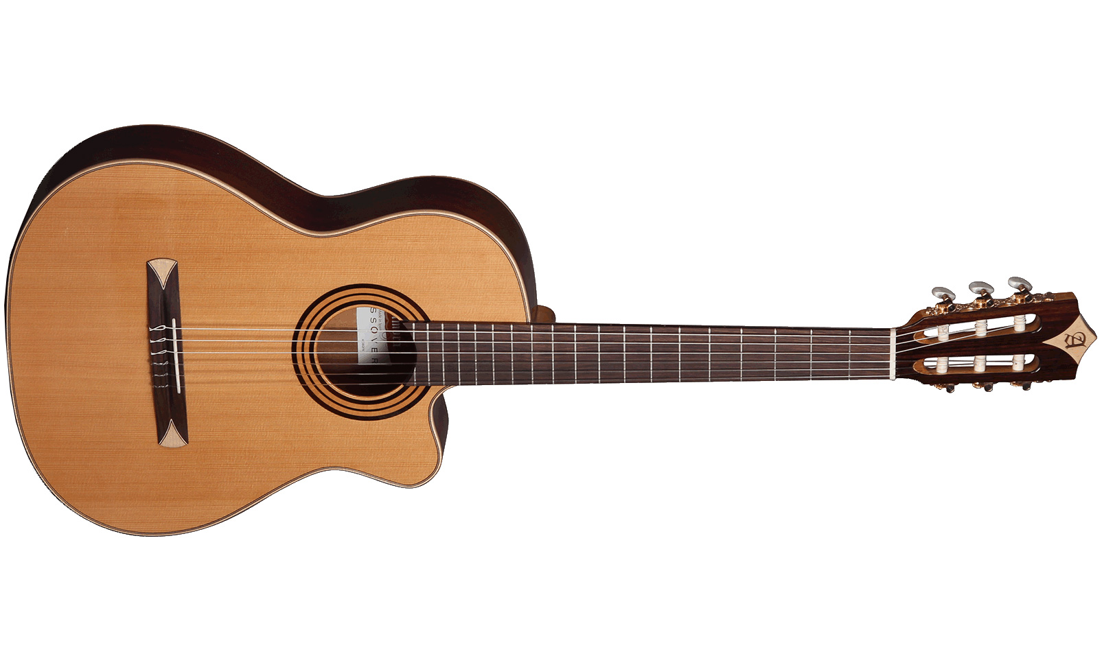 Alhambra Cs-1 Cw E1 Cross-over Cedre Sapele Fishman Classic M - Natural - Guitare Classique Format 4/4 - Variation 1