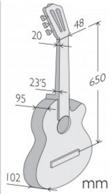 Alhambra Cs-lr Cw E1 Cross-over Cedre Palissandre Rw - Natural - Guitare Classique Format 4/4 - Variation 4
