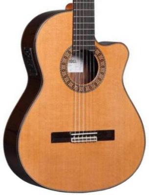 Guitare classique format 4/4 Alhambra 6P CW E2 Cutaway - Natural