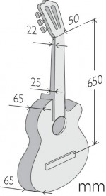 Alhambra Z-nature Ct Ez Open Pore 4/4 Slim Cedre Acajou - Natural - Guitare Classique Format 4/4 - Variation 5