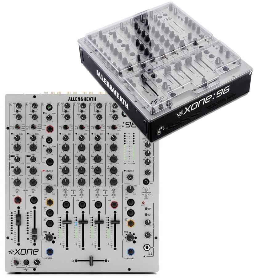 Pack dj avec housse/flight/decksaver Allen & heath XONE 96 + Xone 96 Cover
