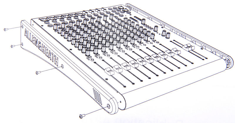 Allen & Heath Zed 14 Rk - Kit Mise En Rack Pour Table De Mixage - Variation 1