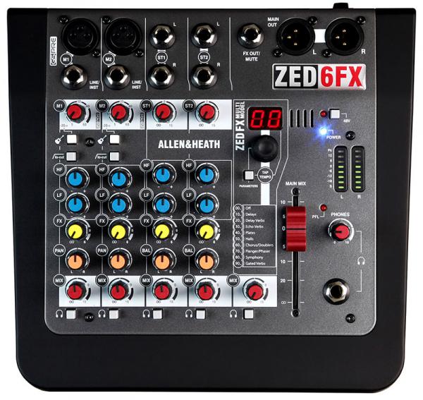 Table de mixage analogique Allen & heath ZED-6FX