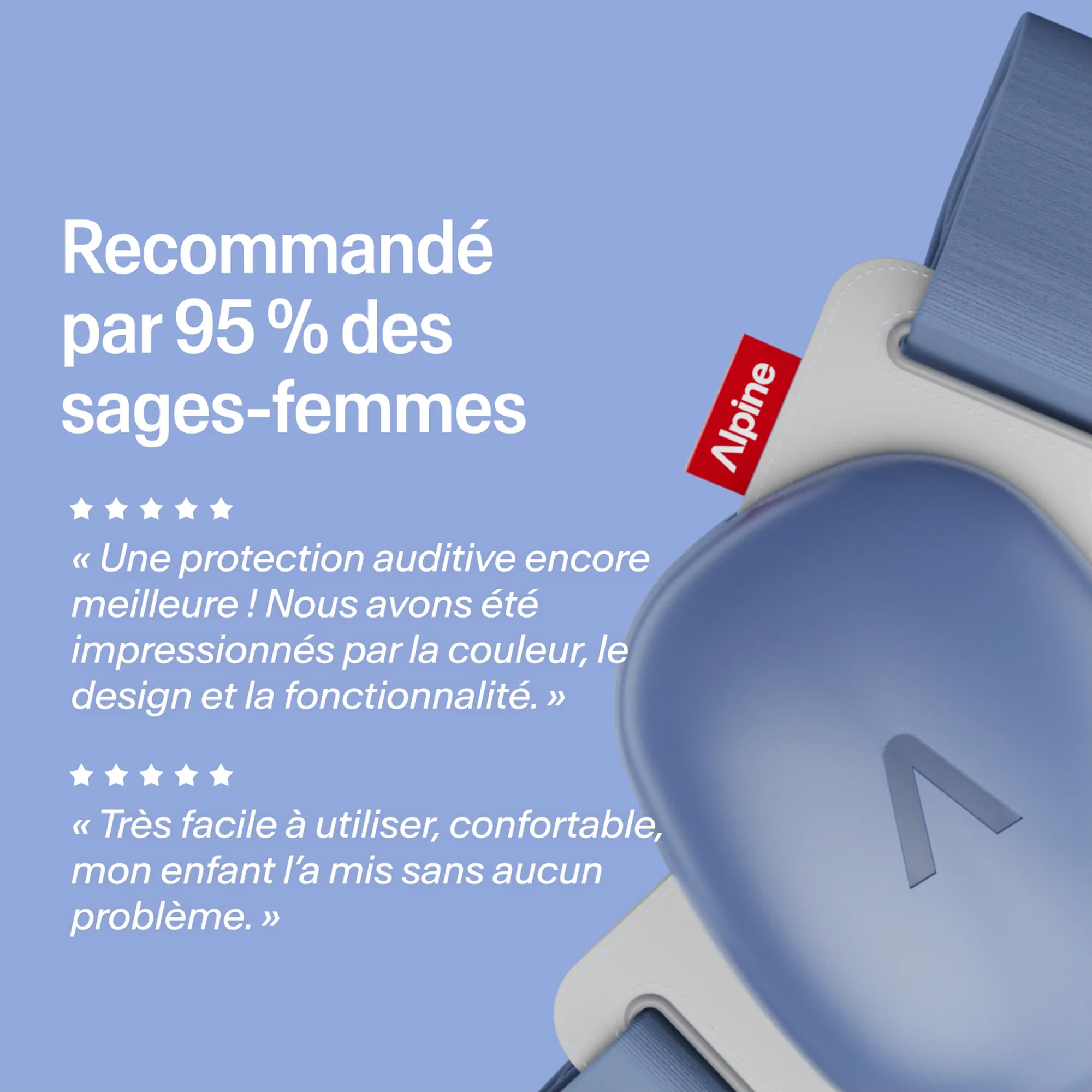 Alpine Casque Muffy Baby Denim Blue - Protection Auditive - Variation 4