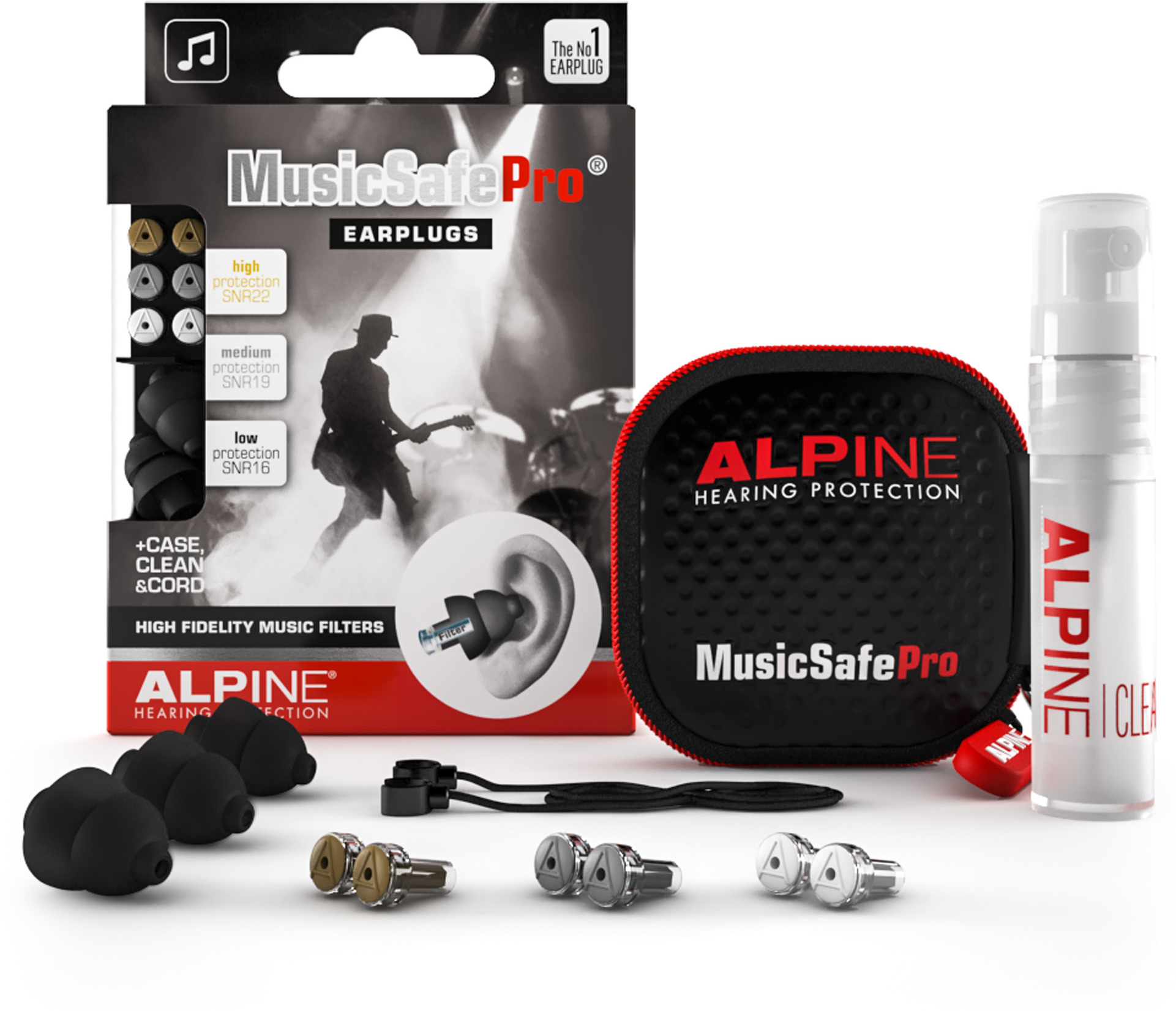 Alpine Bouchons Alpine Musicsafe Pro Noir - Protection Auditive - Main picture