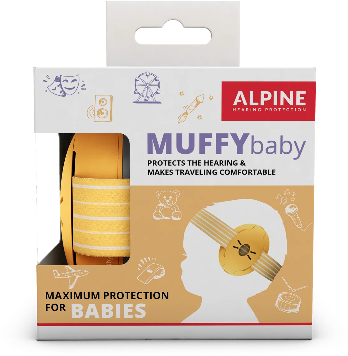 Alpine Muffy Baby Jaune - Protection Auditive - Main picture