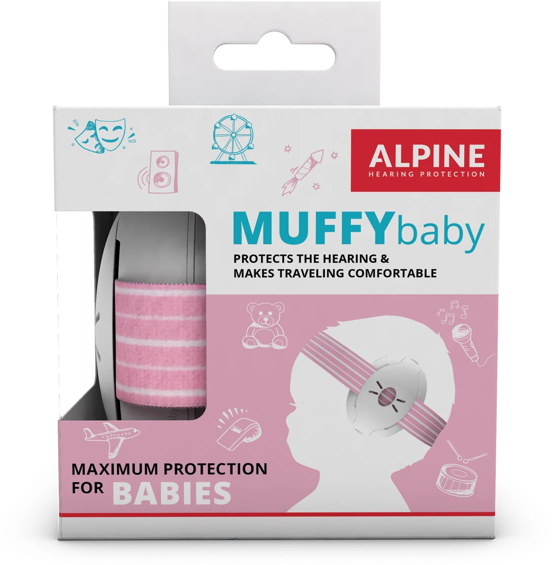 Alpine Muffy Baby Rose - Protection Auditive - Main picture
