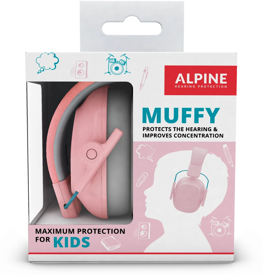 Alpine Muffy Kids Rose - Protection Auditive - Main picture