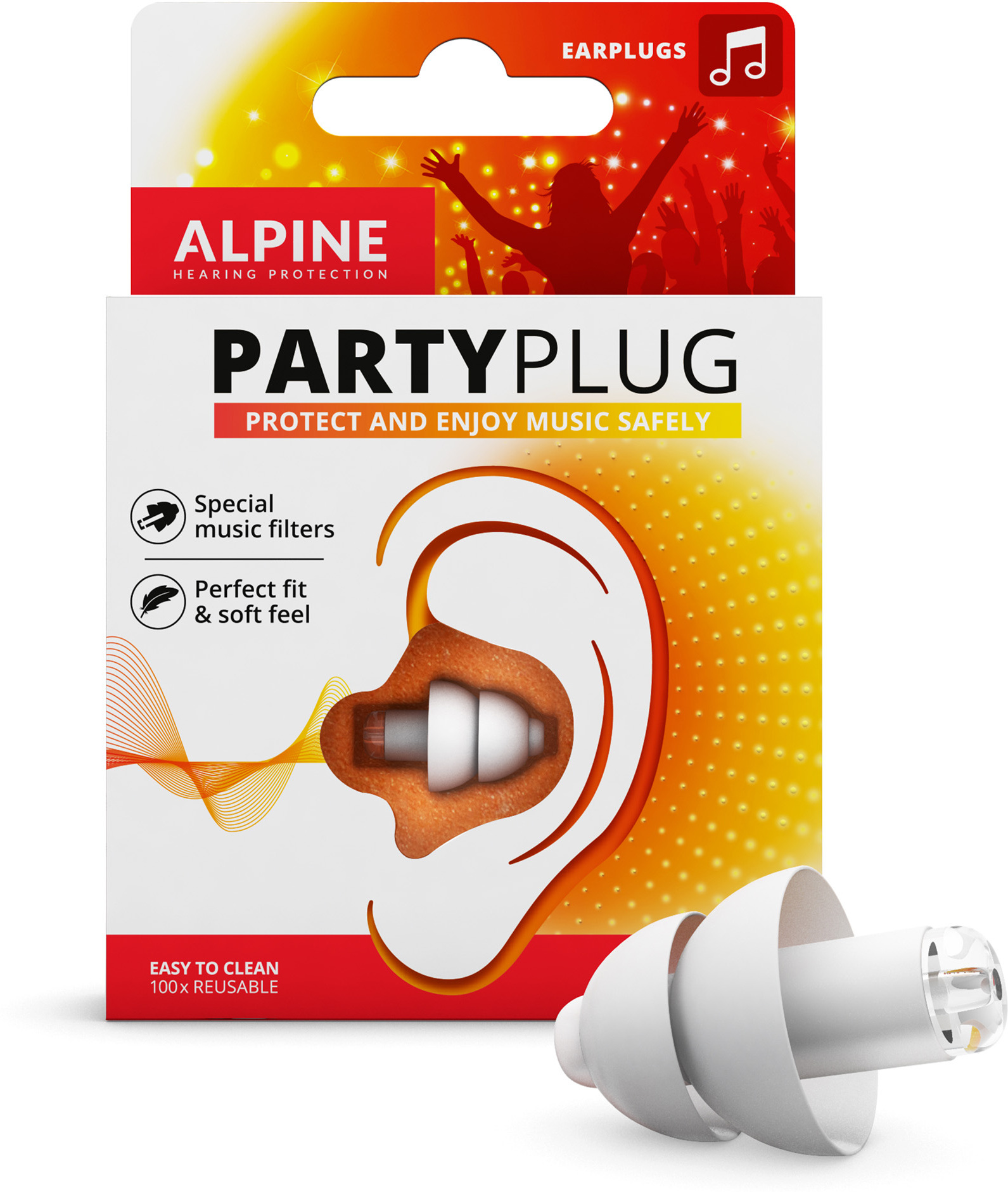 Alpine Partyplug Blanc - Protection Auditive - Main picture