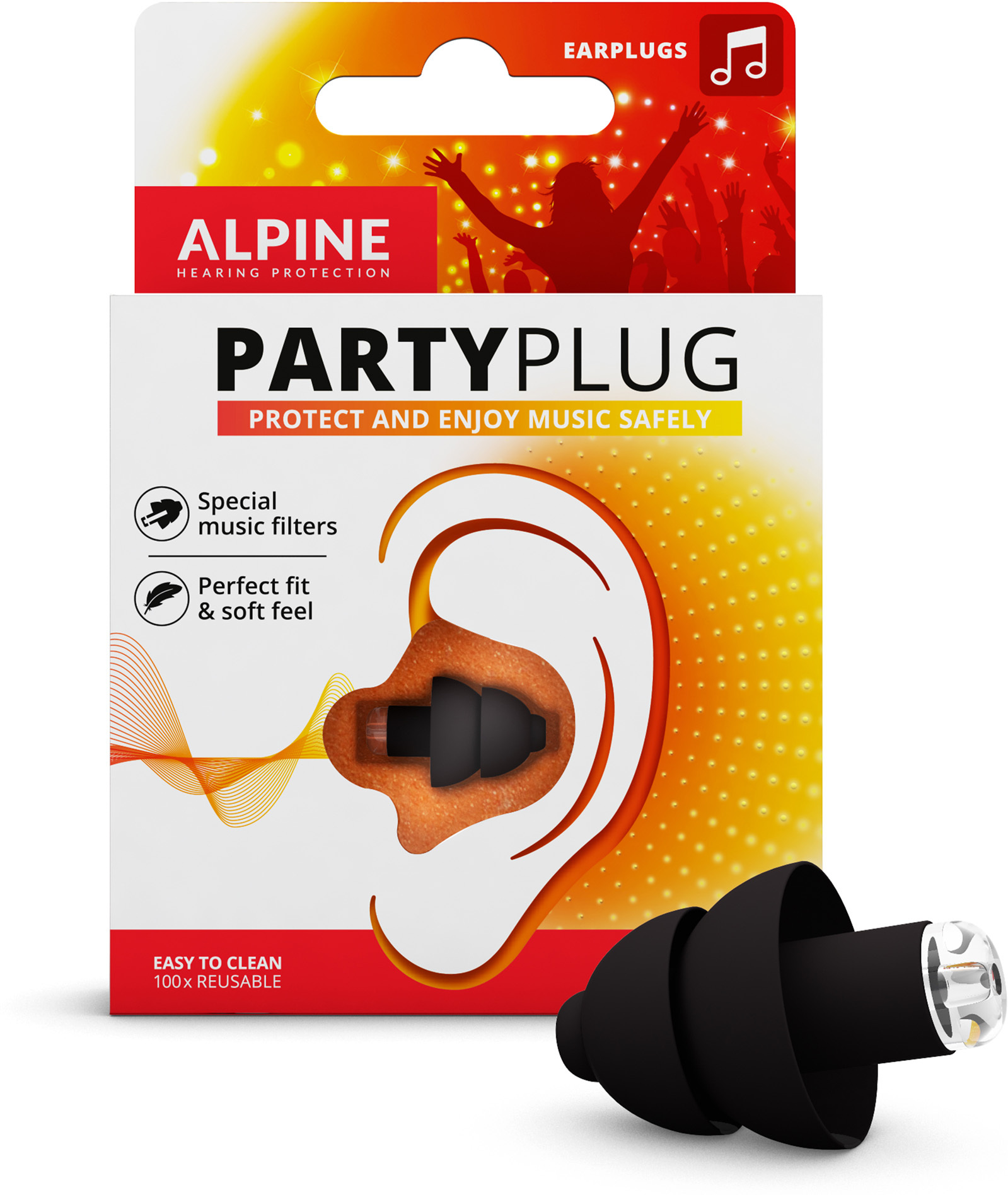 Alpine Partyplug Noir - Protection Auditive - Main picture