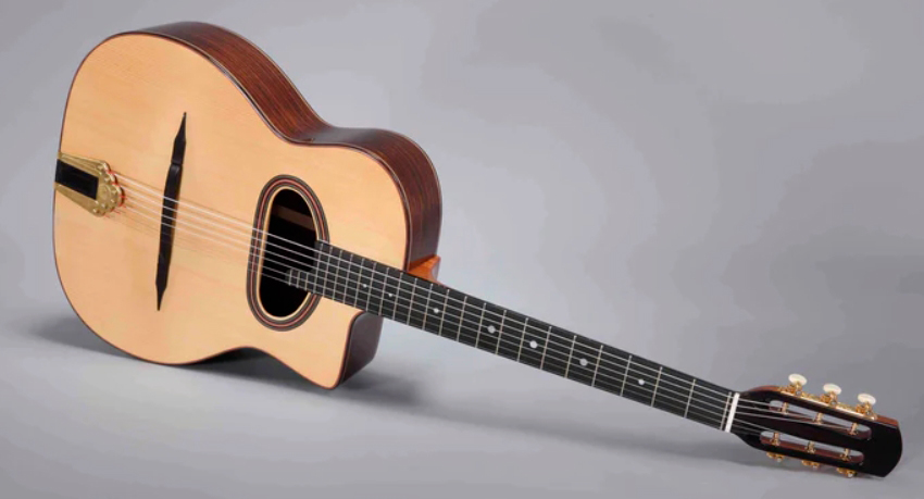 Altamira M30 D Hole Gypsy Jazz Grande Bouche Cw Epicea Palissandre Eb +etui - Natural - Guitare Manouche - Variation 1