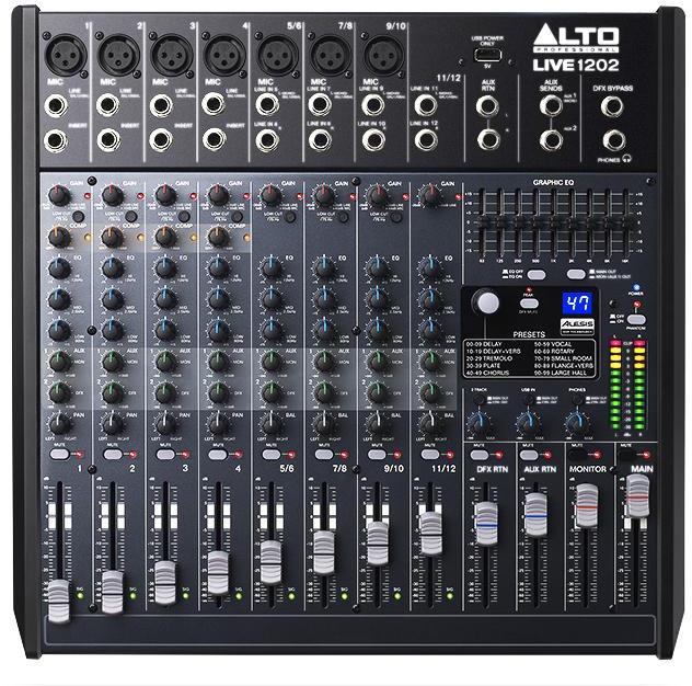 Table de mixage analogique Alto Live 1202