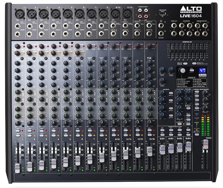 Table de mixage analogique Alto Live 1604