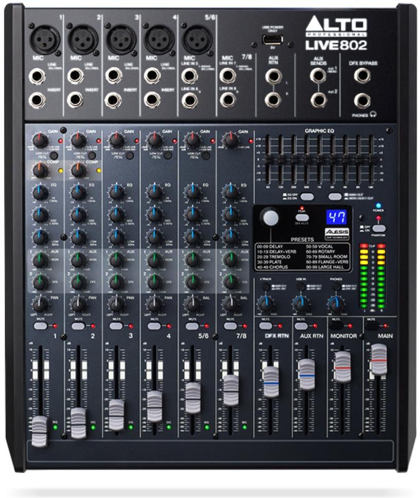 Table de mixage analogique Alto LIVE 802