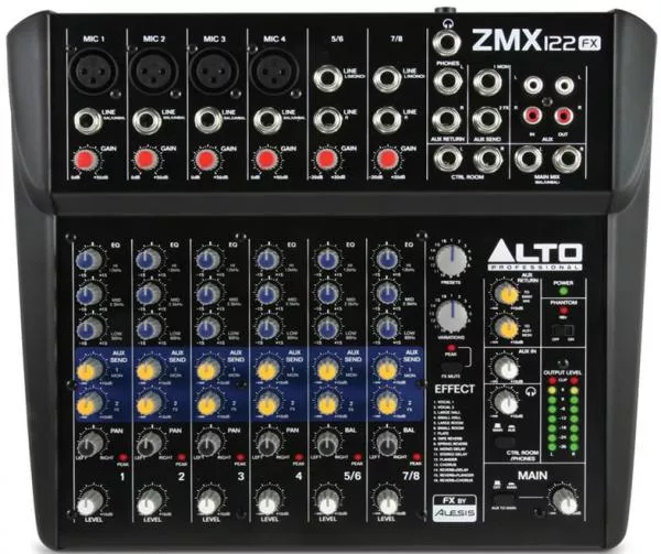 Table de mixage analogique Alto ZMX122FX