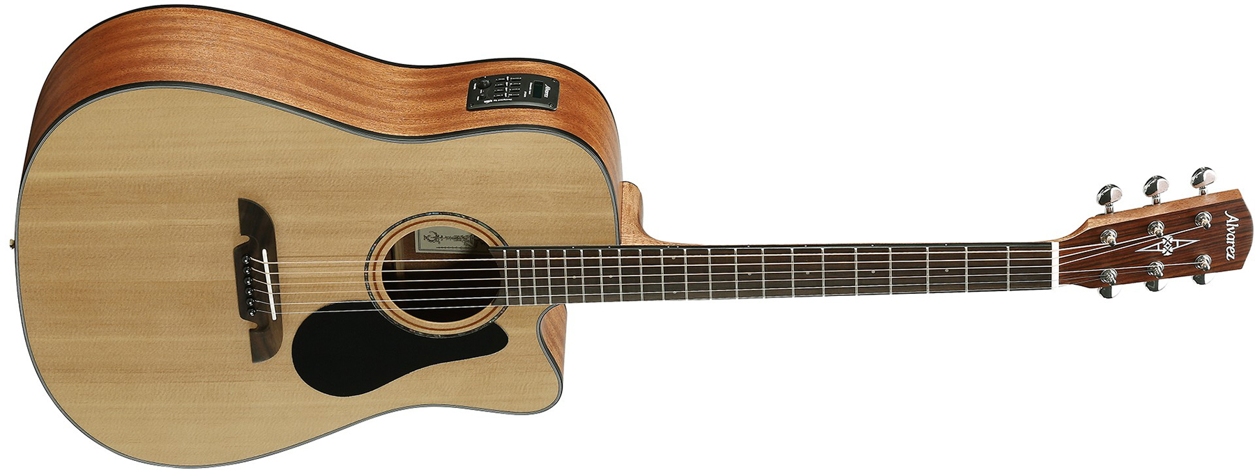 Alvarez Ad30ce Artist Dreadnought Cw Epicea Acajou Tec - Natural Semi Gloss - Guitare Electro Acoustique - Variation 1