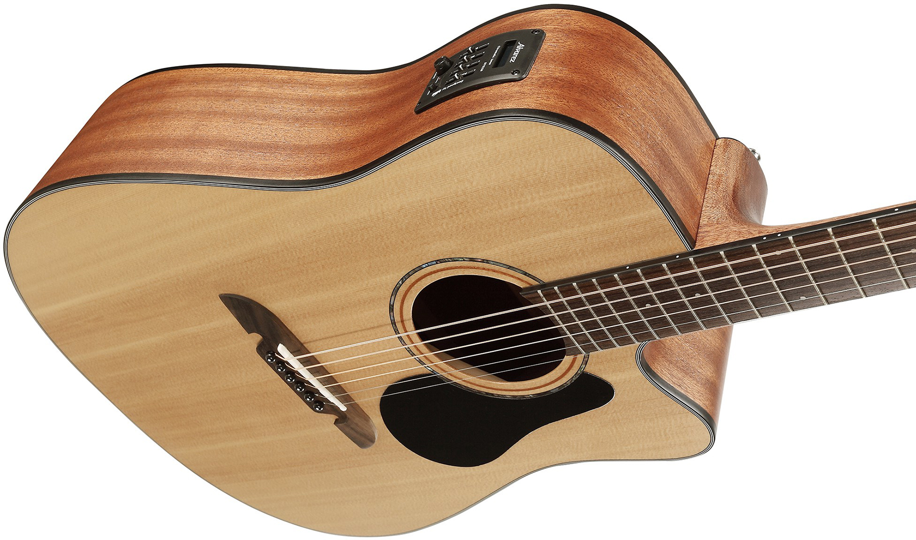 Alvarez Ad30ce Artist Dreadnought Cw Epicea Acajou Tec - Natural Semi Gloss - Guitare Electro Acoustique - Variation 3