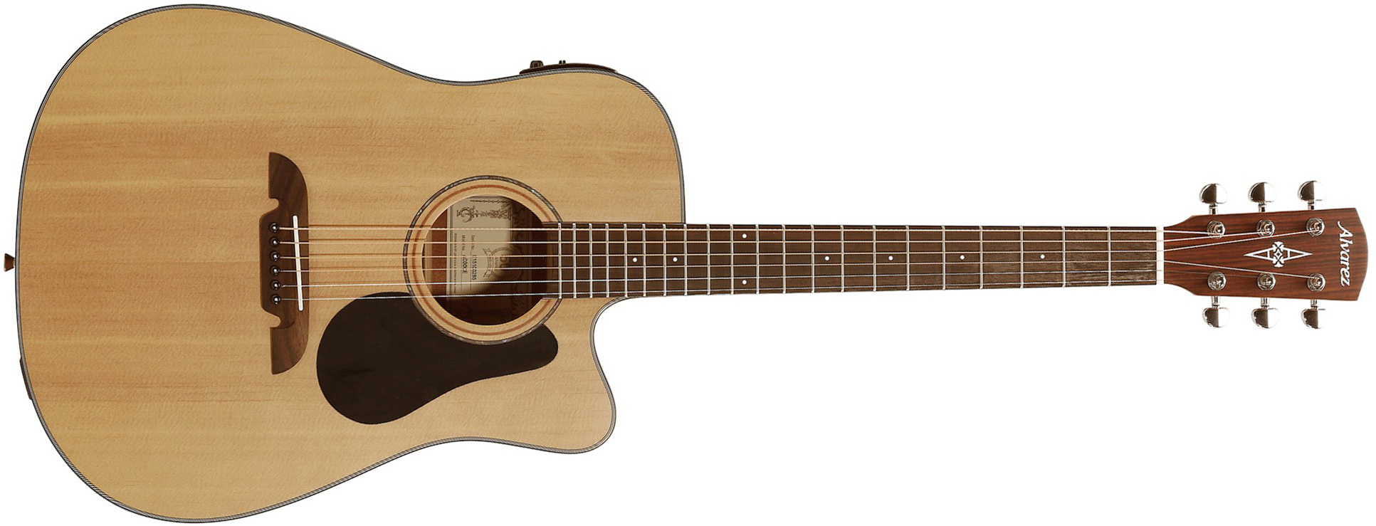 Alvarez Ad30ce Artist Dreadnought Cw Epicea Acajou Tec - Natural Semi Gloss - Guitare Electro Acoustique - Main picture