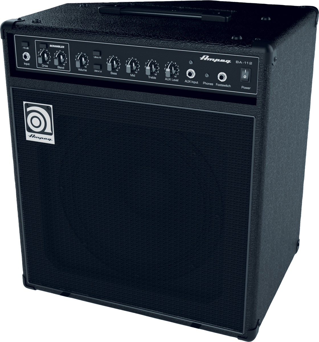 Ampeg Ba-112 V2 2014 75w 1x12 Black - Combo Ampli Basse - Main picture