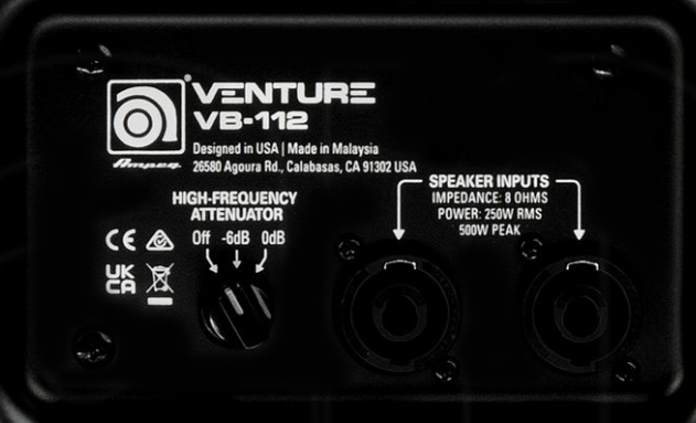 Ampeg Venture Vb112 Bass Cab 1x12 250w 8-ohms - Baffle Ampli Basse - Variation 2
