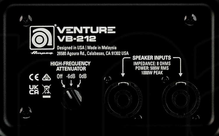 Ampeg Venture Vb212 Bass Cab 2x12 500w 8-ohms - Baffle Ampli Basse - Variation 2