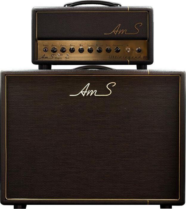 Stack ampli guitare électrique Ams amplifiers Little Legend 20 + 1x12 Cab V30-OB - Black