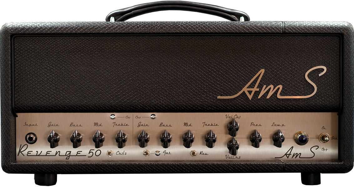 Ams Amplifiers Revenge 50s Head 50w 6l6 Black - Ampli Guitare Électrique TÊte / PÉdale - Main picture