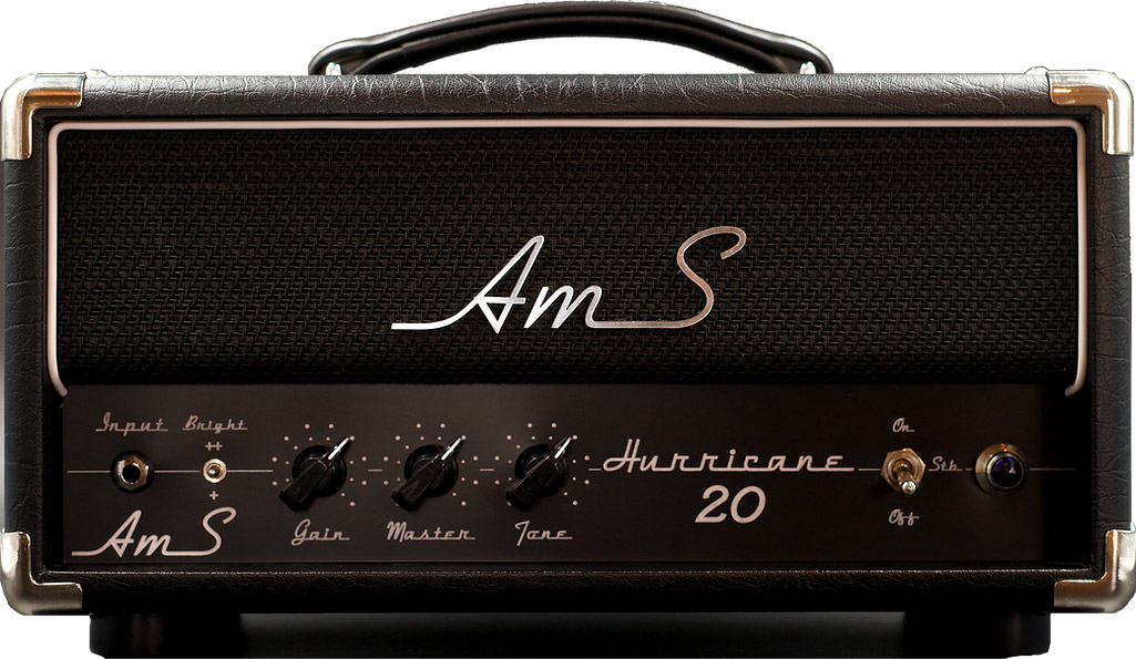 Ams Amplifiers Hurricane 20 Head 20w 6v6 + Mini Cab 1x12 V30-ob Black - Ampli Guitare Électrique Stack - Variation 1