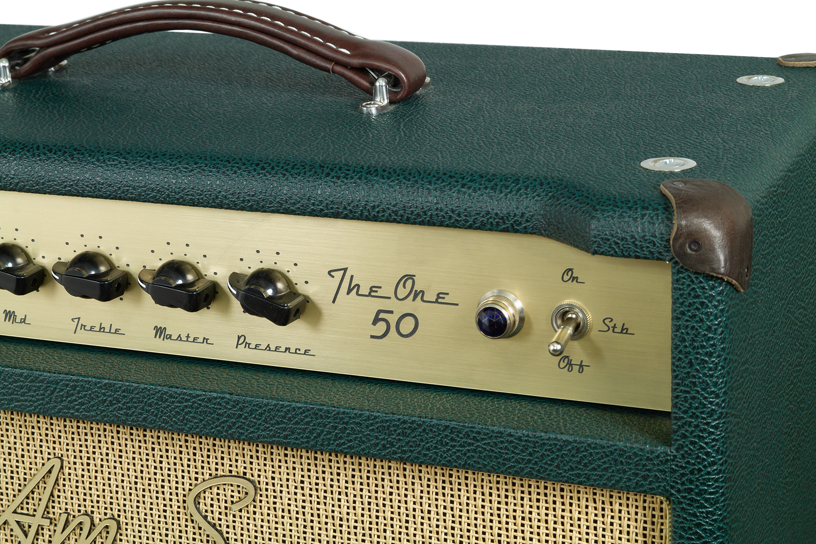 Ams Amplifiers The One 50 Spring Reverb 1x12 Combo 50w 6l6 British Racing - Ampli Guitare Électrique Combo - Variation 2