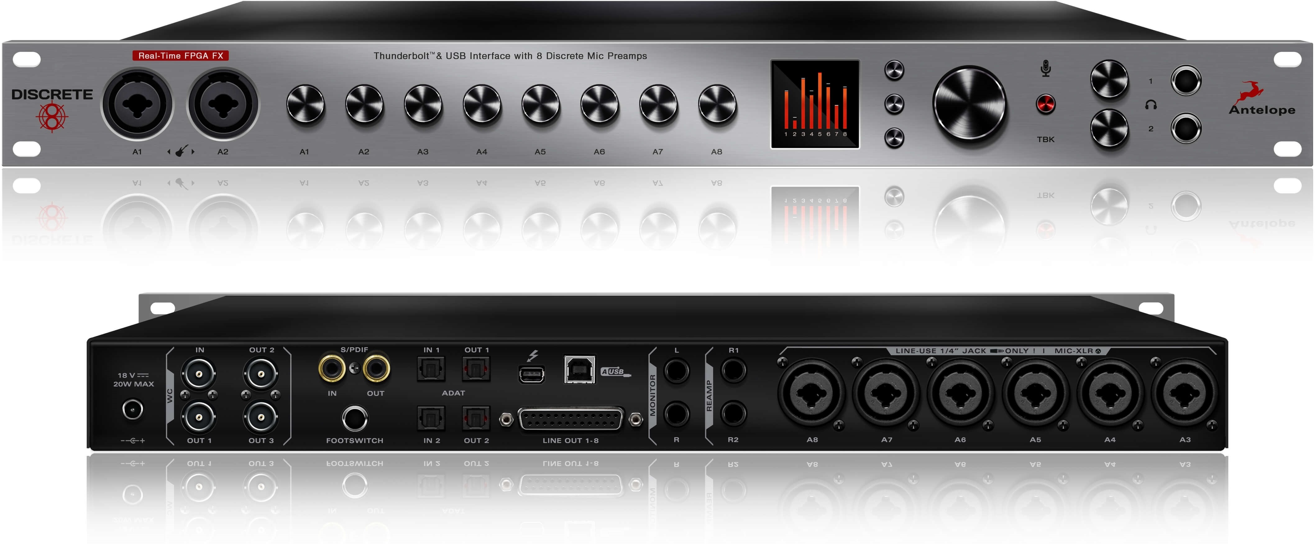 Antelope Audio Discrete 8 Premium Fx - Carte Son Thunderbolt - Main picture