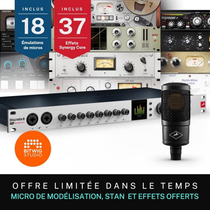 Carte son thunderbolt Antelope audio Discrete 8 Pro Synergy Core + Edge Solo