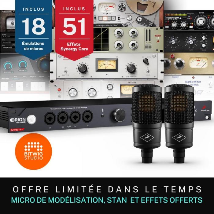 Pack home studio Antelope audio Orion Studio Synergy Core + 2x Edge Solo