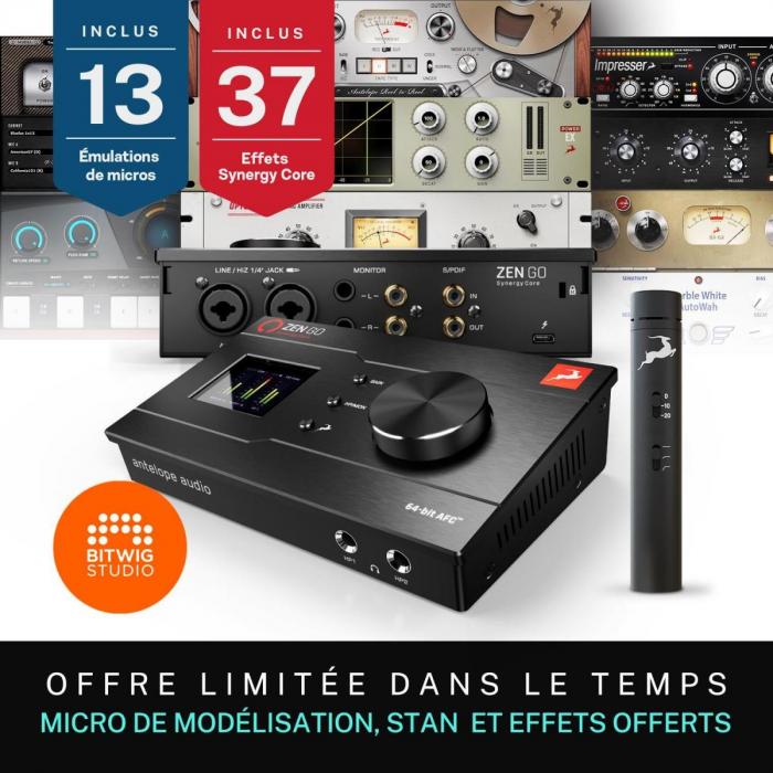 Carte son thunderbolt Antelope audio ZEN GO SYNERGY CORE TB3 + Edge Note