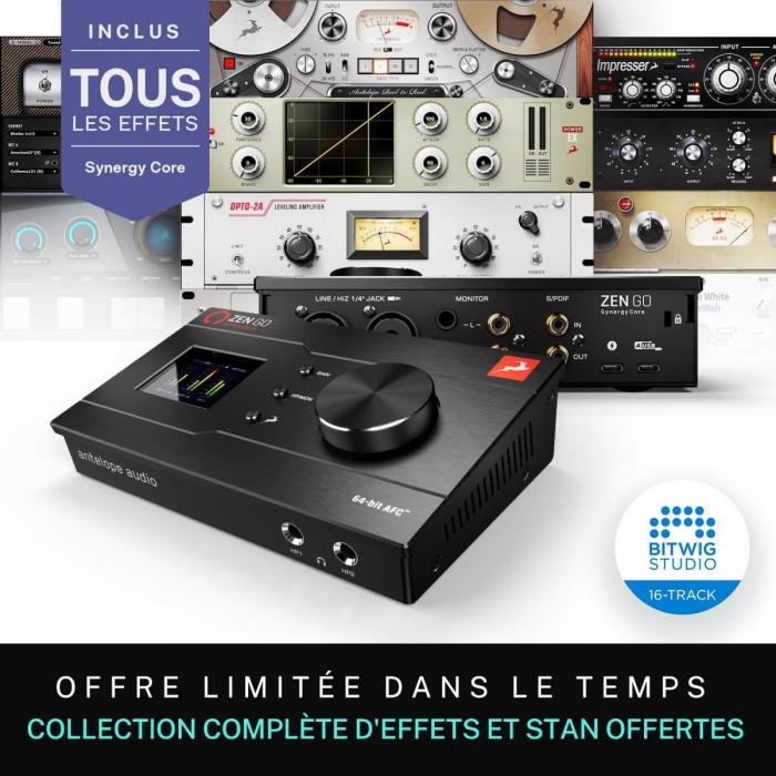 Carte son usb Antelope audio Zen Go Synergy Core USB