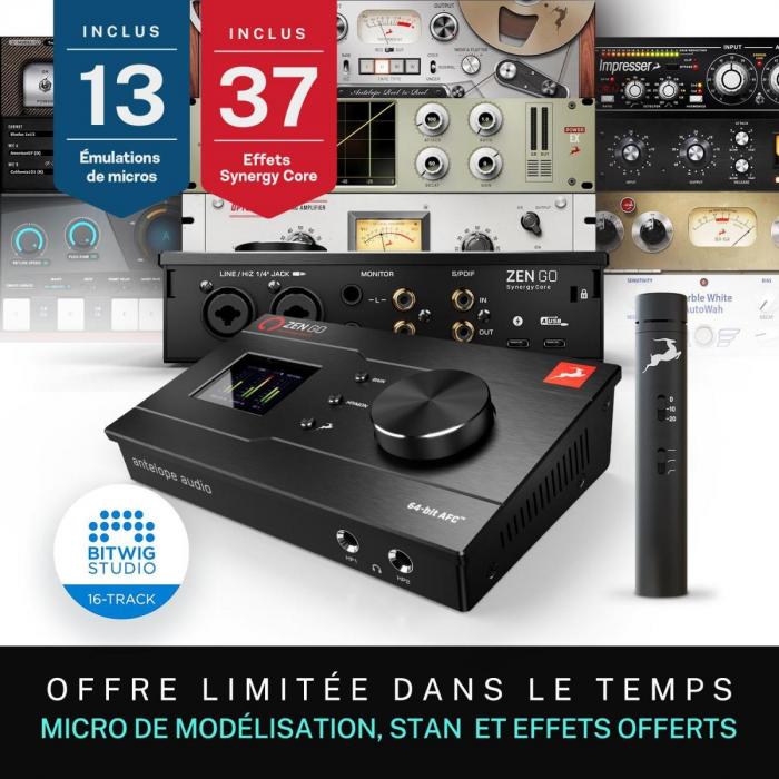 Pack home studio Antelope audio Zen Go Synergy Core USB + Edge Note