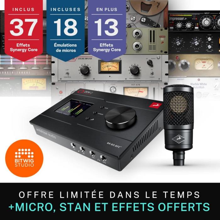 Pack home studio Antelope audio Zen Q Syenergy Core USB-C + MICRO EDGE Solo