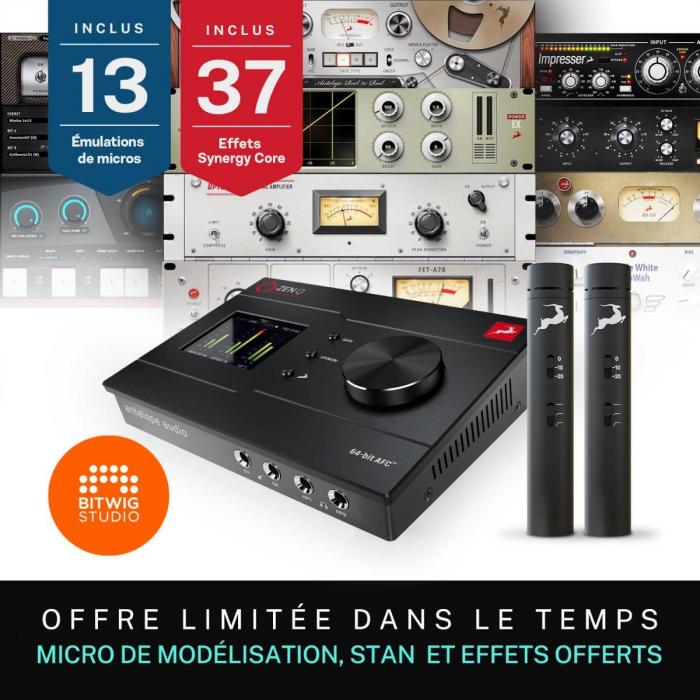 Carte son thunderbolt Antelope audio Zen Q Thunderbolt 3 + 2x Edge Note