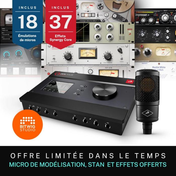 Pack home studio Antelope audio ZEN TOUR SYNERGY CORE + 1 micro Edge Solo