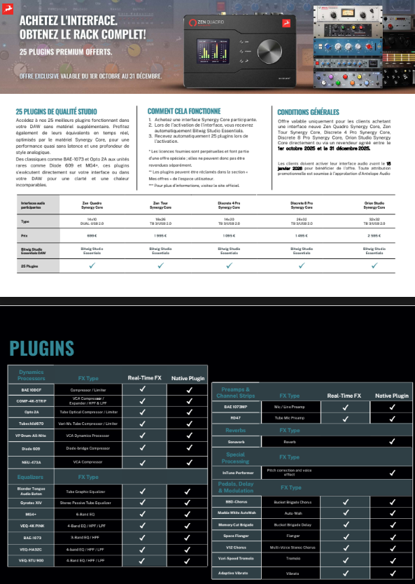 Antelope Audio Orion Studio Synergy Core - Carte Son Thunderbolt - Variation 22