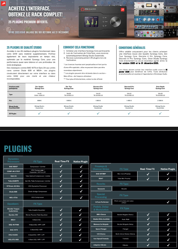 Antelope Audio Zen Quadro - Carte Son Usb - Variation 19