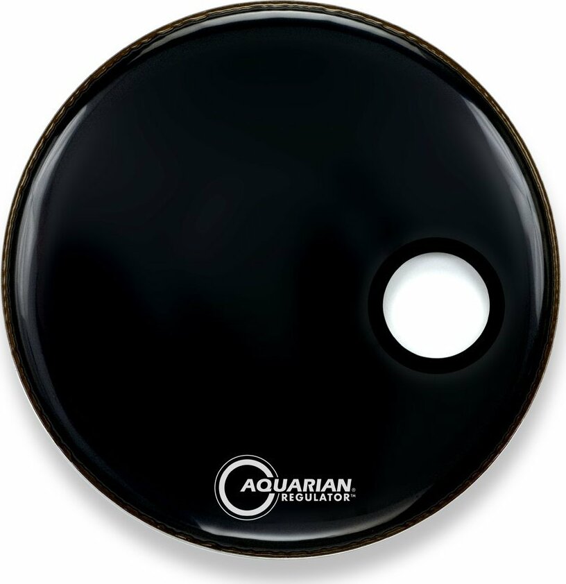 Aquarian 18 Regulator Black Bass Drum Head - 18 Pouces - Peau Grosse Caisse - Main picture