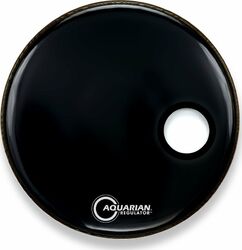 Peau grosse caisse Aquarian 18 Regulator Black Bass Drum Head - 18 pouces
