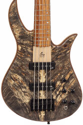 Basse électrique solid body Aquilina Triton 5 - Buckeyes burl