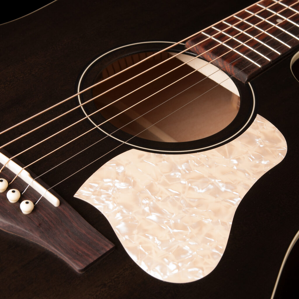 Art Et Lutherie Americana Cw Presys Ii Dreadnought Cedre Merisier Rw - Faded Black - Guitare Electro Acoustique - Variation 3