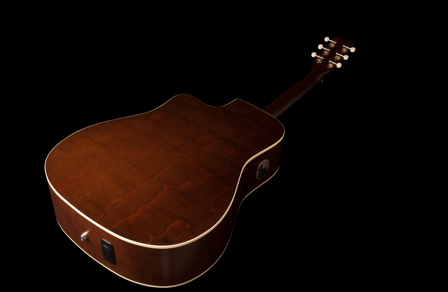 Art Et Lutherie Americana Dreadnought Cw Qit - Bourbon Burst - Guitare Electro Acoustique - Variation 3