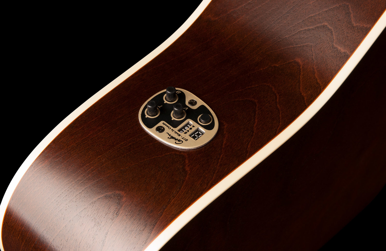 Art Et Lutherie Americana Dreadnought Cw Qit - Bourbon Burst - Guitare Electro Acoustique - Variation 4